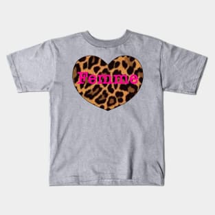 Femme leopard Kids T-Shirt